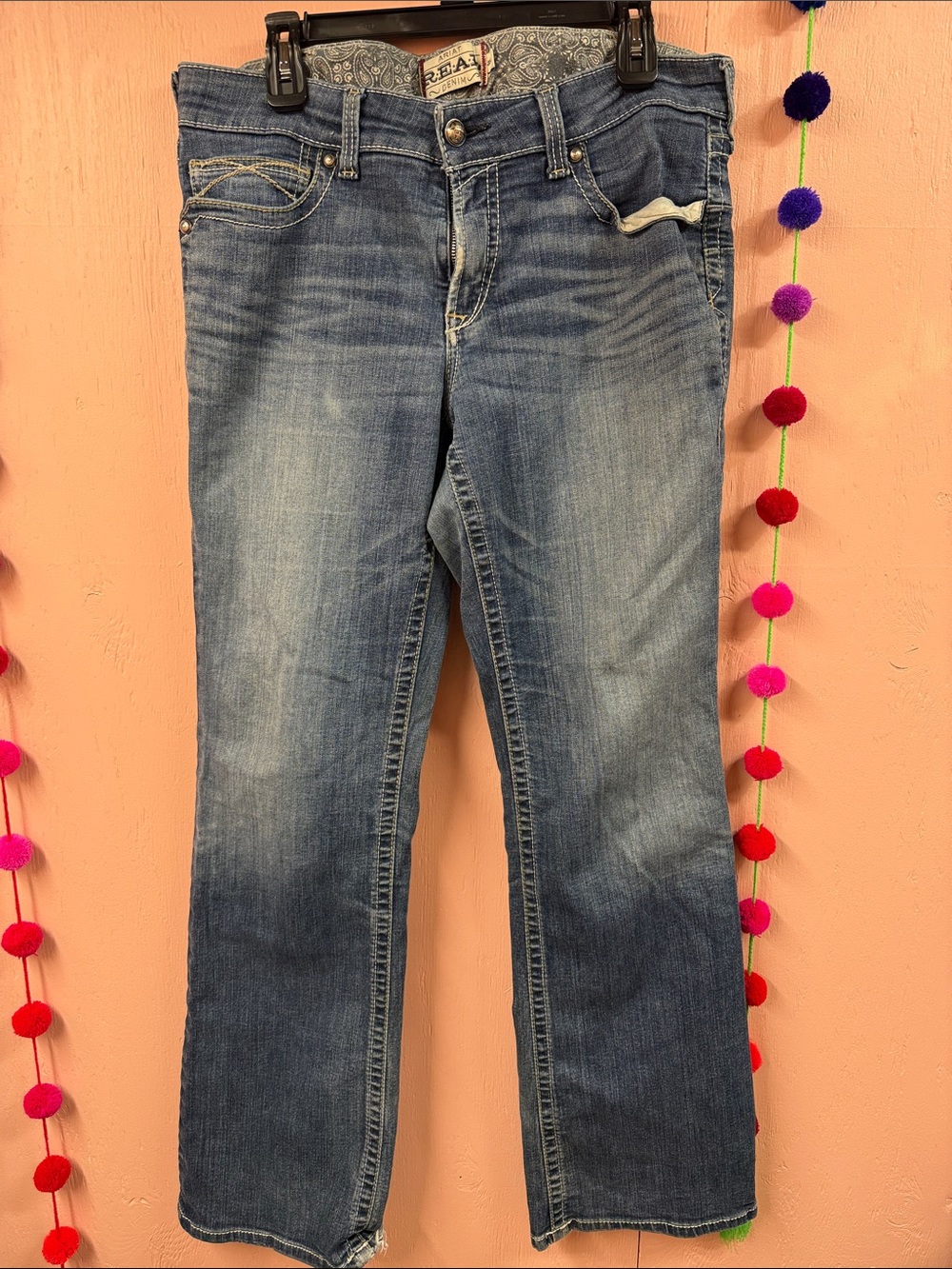 Ariat Women's Boot Cut Faded Blue Jeans